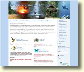 WebSite: The Eco-Index of Sustainable Tourism