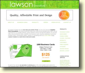 WebSite: Lawson Creative Print