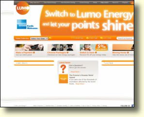 WebSite: Lumo Energy - Electricity & Gas Retailer