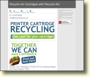WebSite: Recycle Printer Cartridges For Charity