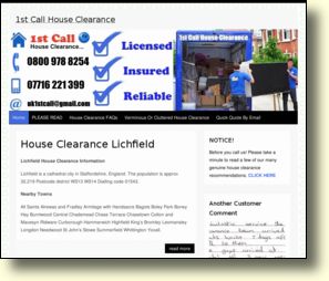 WebSite: 1st Call House Clearance